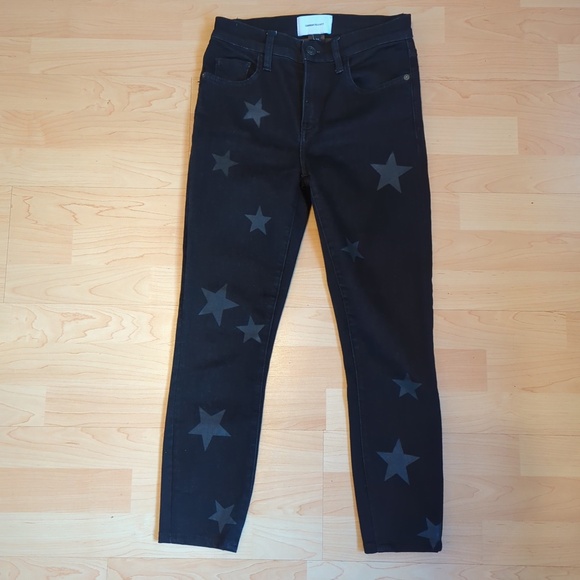 Current Elliot High-Rise Stiletto Skinny Jeans with Stars - Picture 4 of 12